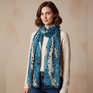 NWT Bindya Teal Scarf